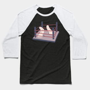 Thumb War - Wrestling Ring - Human Finger Baseball T-Shirt